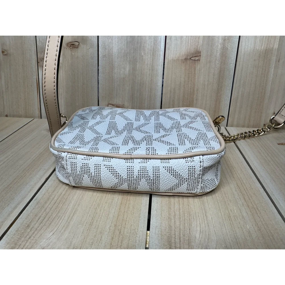 Women's Michael Kors Crossbody Bag Small White Beige